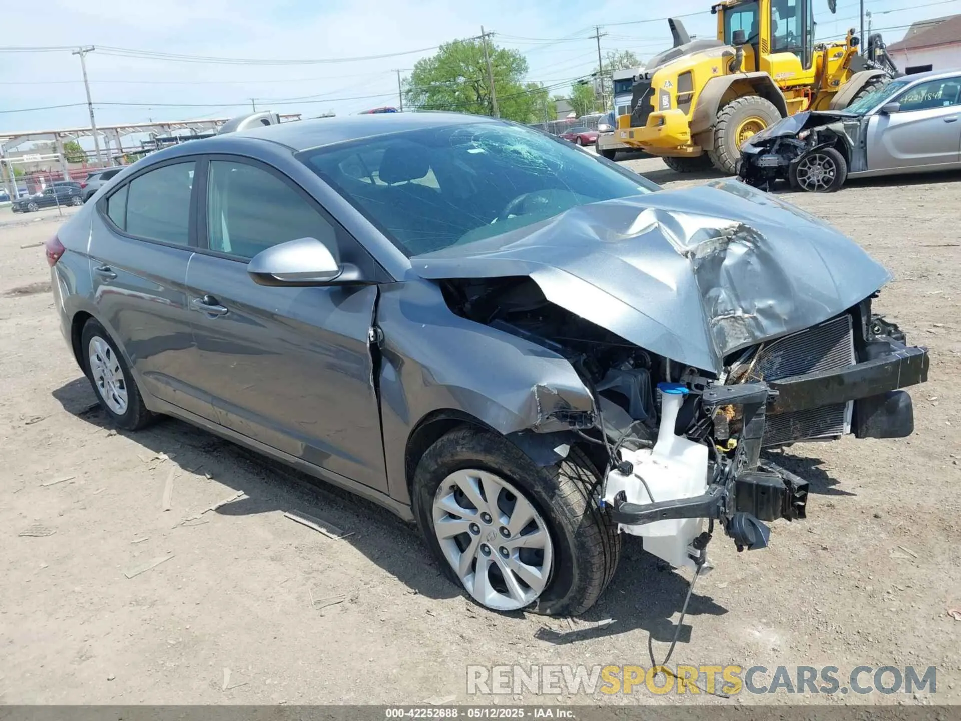 1 Фотография поврежденного автомобиля KMHD74LF1KU777590 HYUNDAI ELANTRA 2019