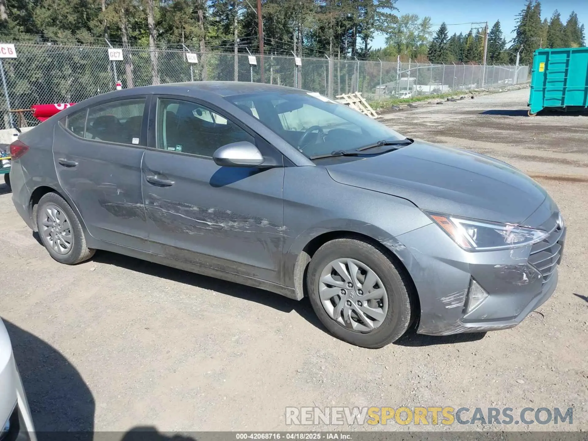13 Photograph of a damaged car KMHD74LF1KU804058 HYUNDAI ELANTRA 2019