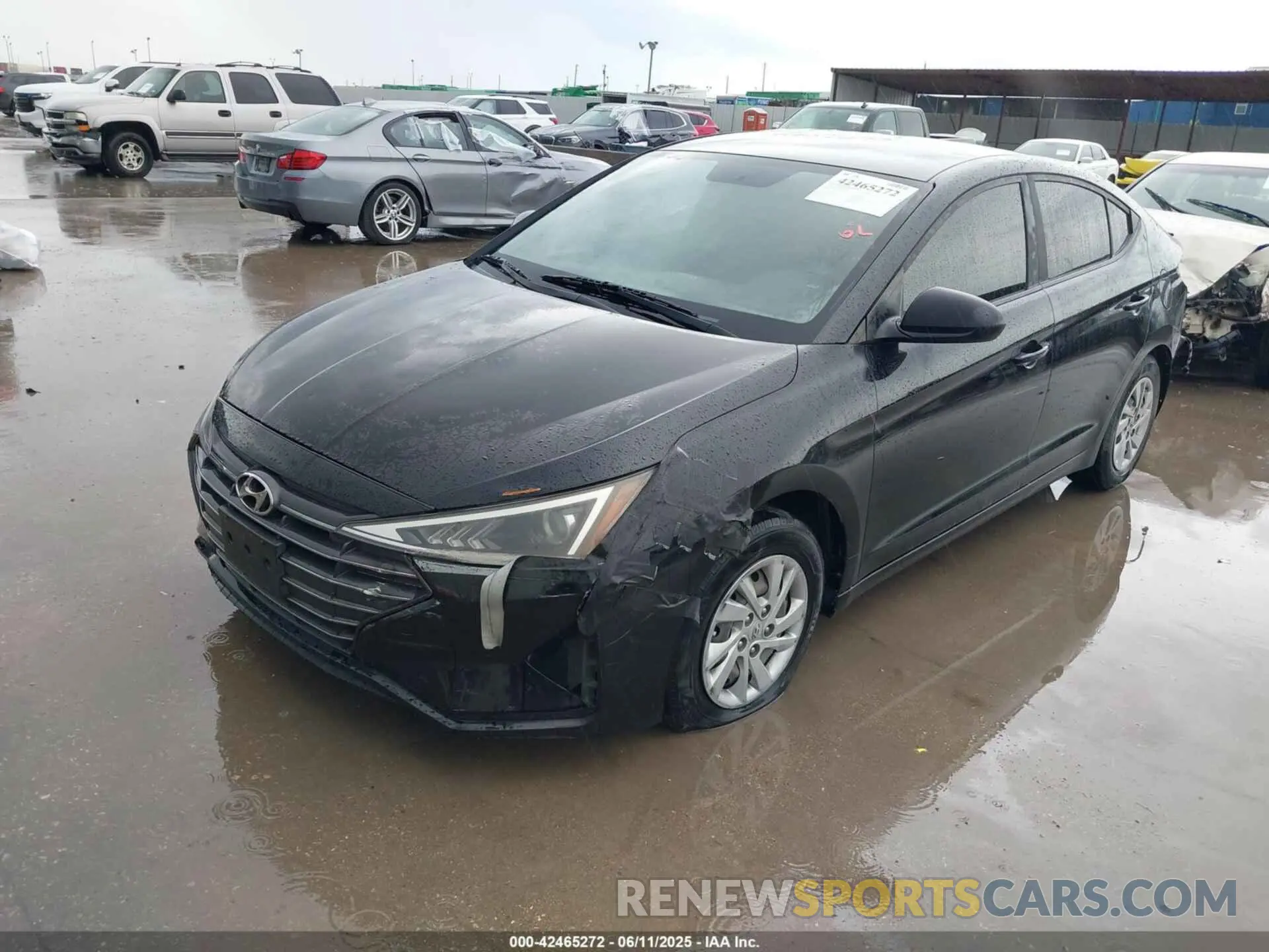 2 Photograph of a damaged car KMHD74LF2KU782927 HYUNDAI ELANTRA 2019