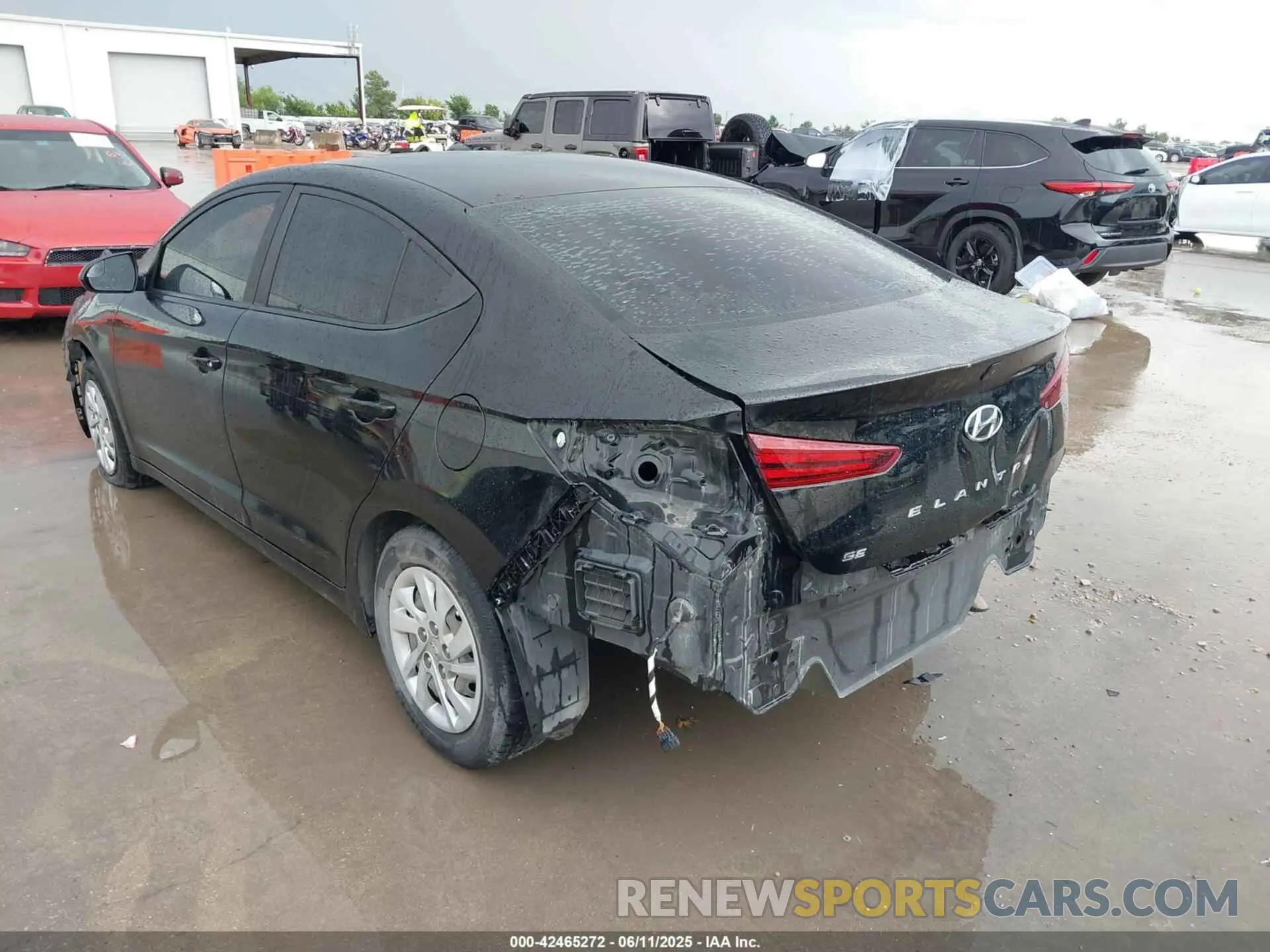 3 Photograph of a damaged car KMHD74LF2KU782927 HYUNDAI ELANTRA 2019