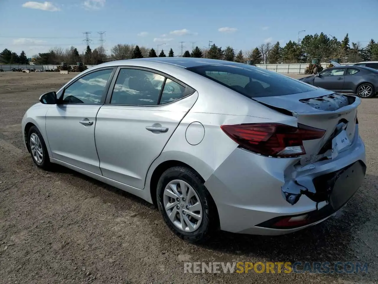 2 Photograph of a damaged car KMHD74LF3KU810038 HYUNDAI ELANTRA 2019