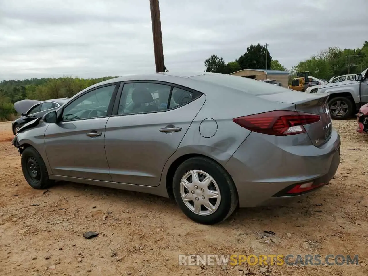 2 Photograph of a damaged car KMHD74LF3KU816101 HYUNDAI ELANTRA 2019