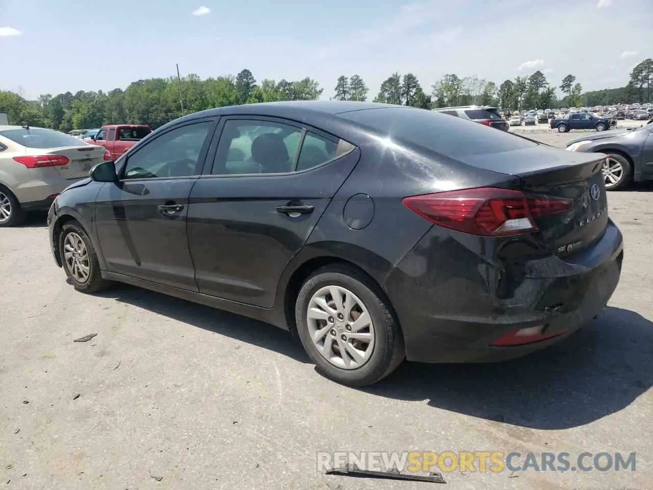 2 Photograph of a damaged car KMHD74LF4KU779401 HYUNDAI ELANTRA 2019