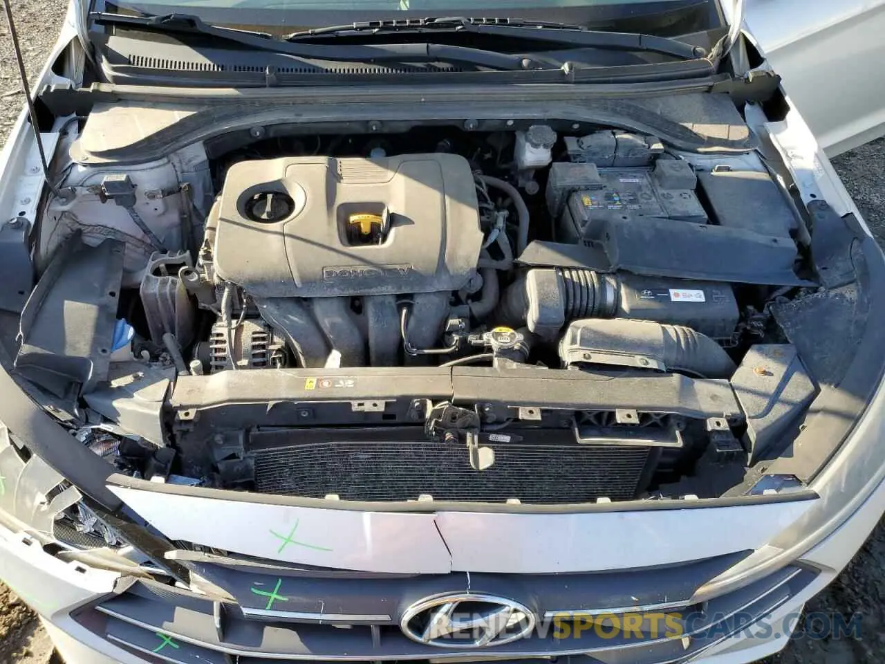12 Фотография поврежденного автомобиля KMHD74LF4KU796876 HYUNDAI ELANTRA 2019