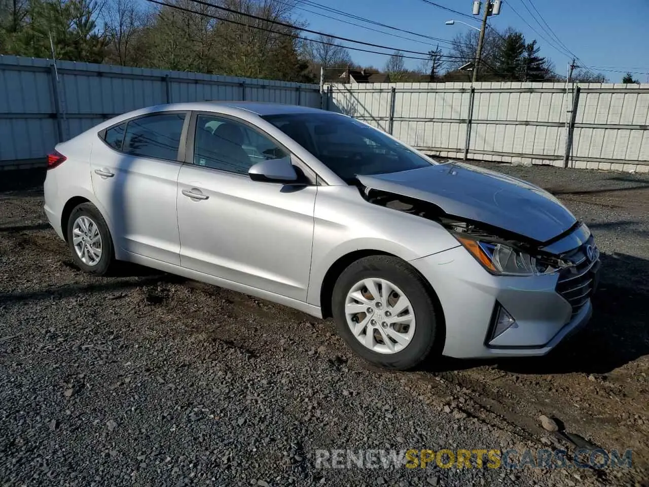4 Фотография поврежденного автомобиля KMHD74LF4KU796876 HYUNDAI ELANTRA 2019