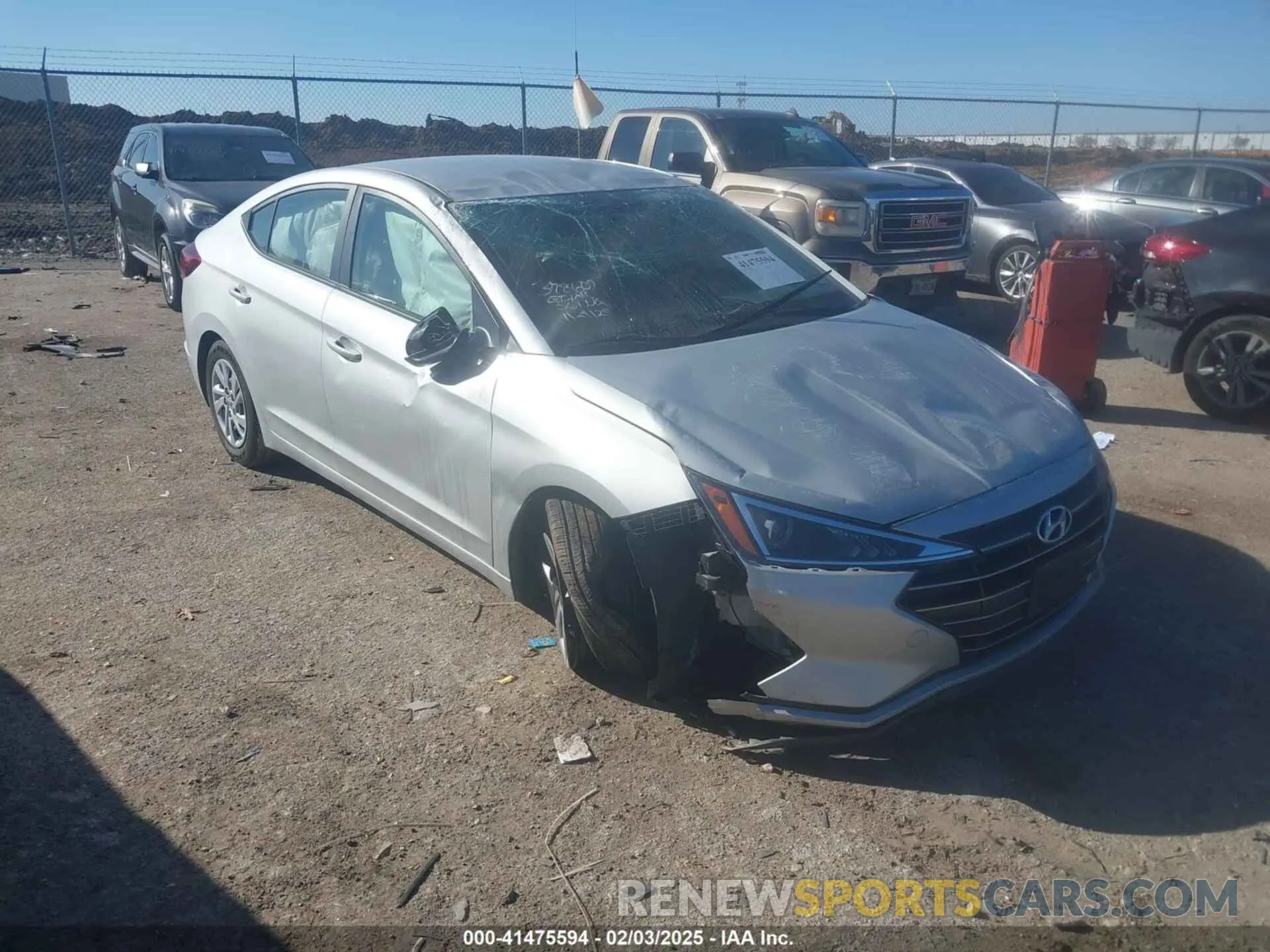 6 Photograph of a damaged car KMHD74LF4KU833263 HYUNDAI ELANTRA 2019