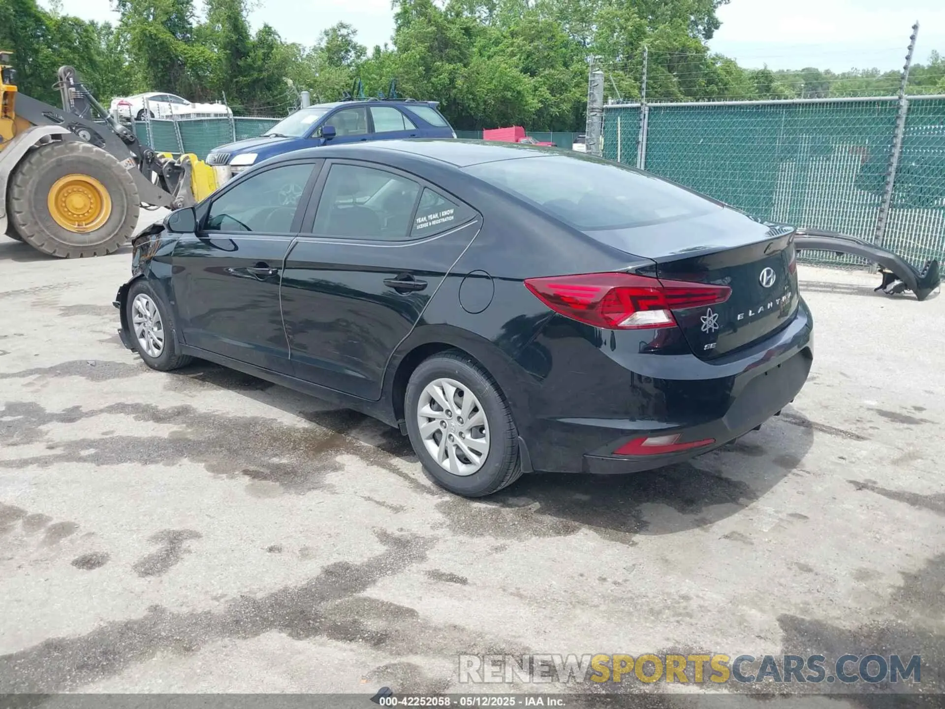 3 Photograph of a damaged car KMHD74LF6KU824385 HYUNDAI ELANTRA 2019