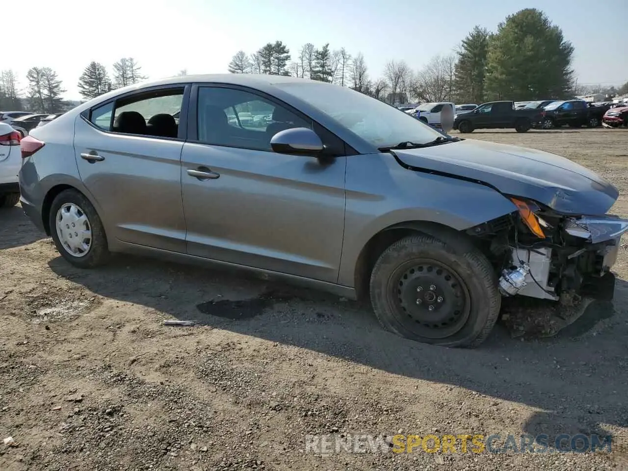 4 Фотография поврежденного автомобиля KMHD74LF7KU789632 HYUNDAI ELANTRA 2019