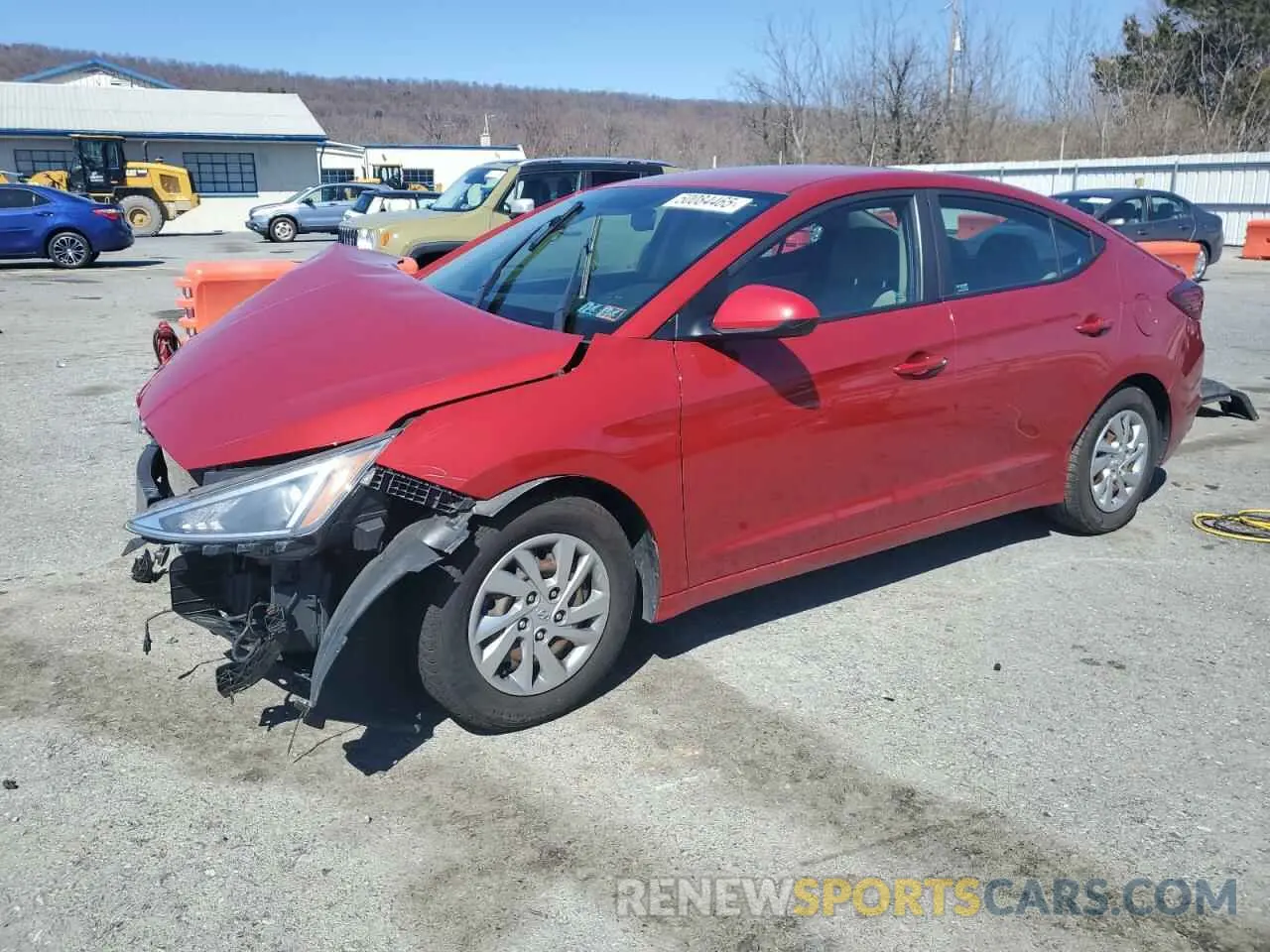 1 Photograph of a damaged car KMHD74LFXKU849838 HYUNDAI ELANTRA 2019