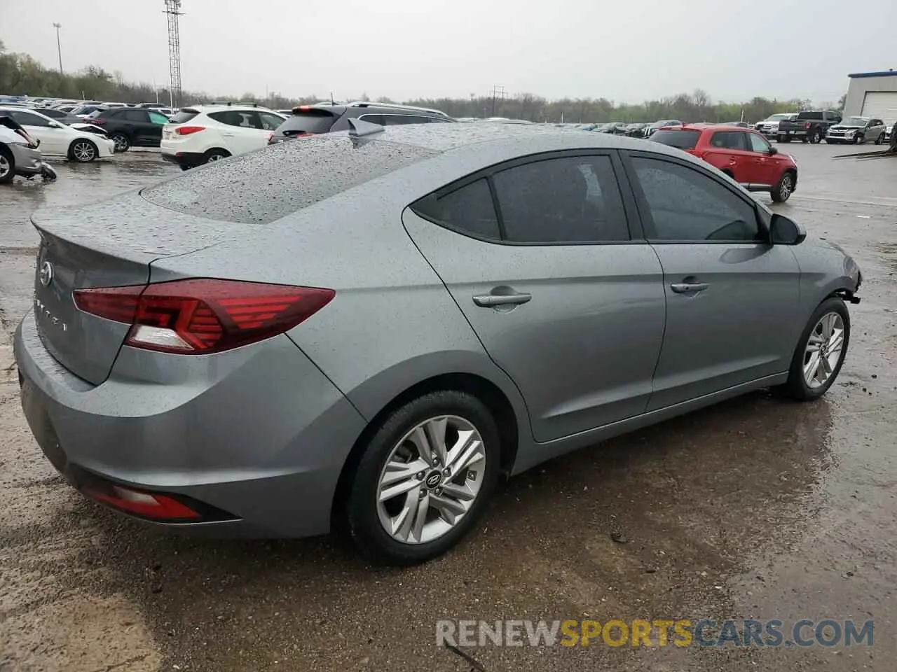 3 Photograph of a damaged car KMHD84LF0KU764875 HYUNDAI ELANTRA 2019