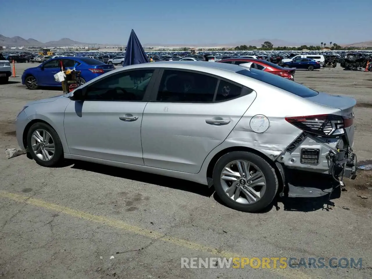 2 Photograph of a damaged car KMHD84LF0KU846072 HYUNDAI ELANTRA 2019