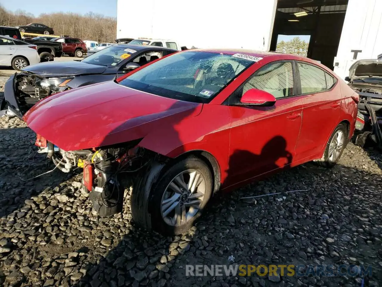 1 Фотография поврежденного автомобиля KMHD84LF1KU886757 HYUNDAI ELANTRA 2019