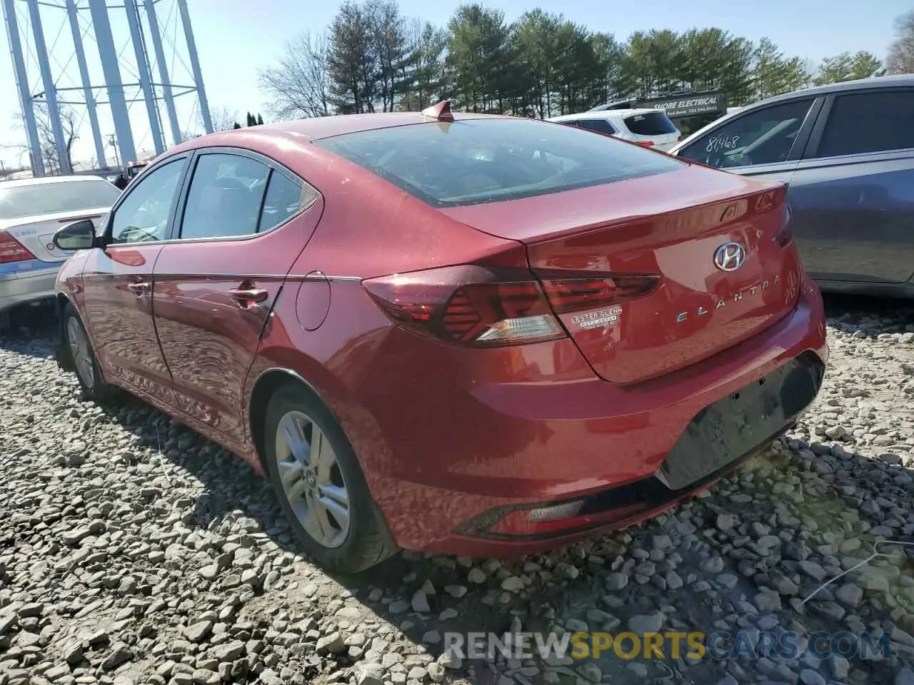 2 Фотография поврежденного автомобиля KMHD84LF1KU886757 HYUNDAI ELANTRA 2019
