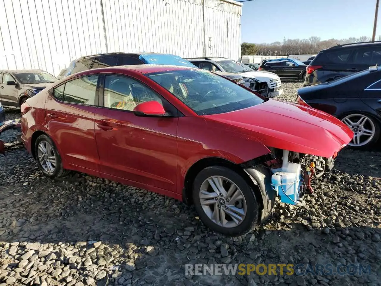 4 Фотография поврежденного автомобиля KMHD84LF1KU886757 HYUNDAI ELANTRA 2019
