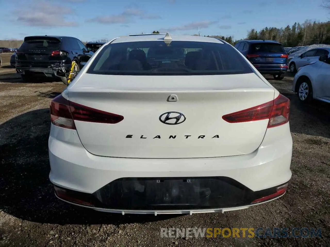 6 Photograph of a damaged car KMHD84LF2KU736107 HYUNDAI ELANTRA 2019
