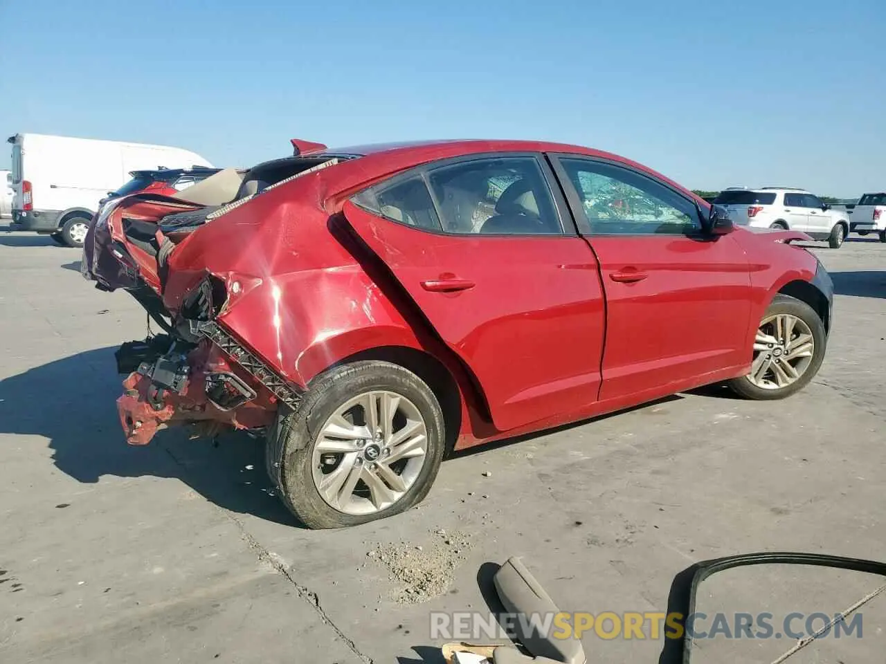3 Фотография поврежденного автомобиля KMHD84LF2KU773593 HYUNDAI ELANTRA 2019