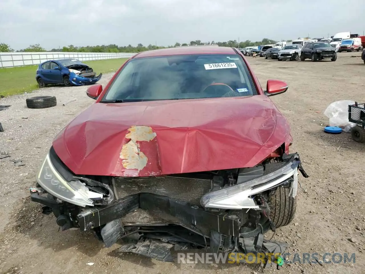 5 Photograph of a damaged car KMHD84LF2KU793584 HYUNDAI ELANTRA 2019