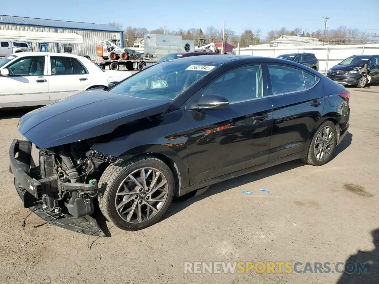 1 Фотография поврежденного автомобиля KMHD84LF2KU805913 HYUNDAI ELANTRA 2019