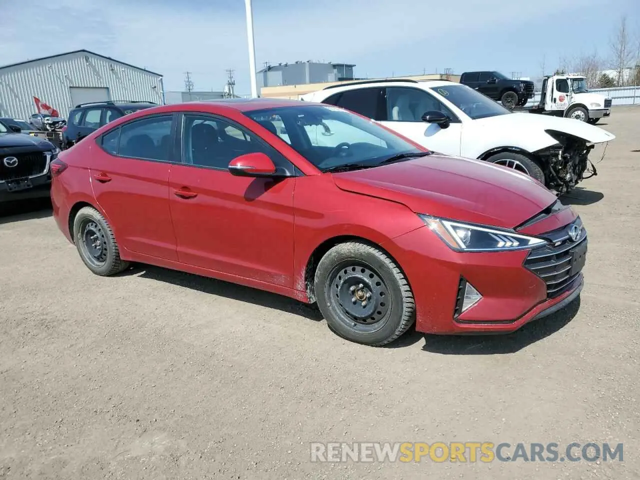 4 Фотография поврежденного автомобиля KMHD84LF2KU874715 HYUNDAI ELANTRA 2019