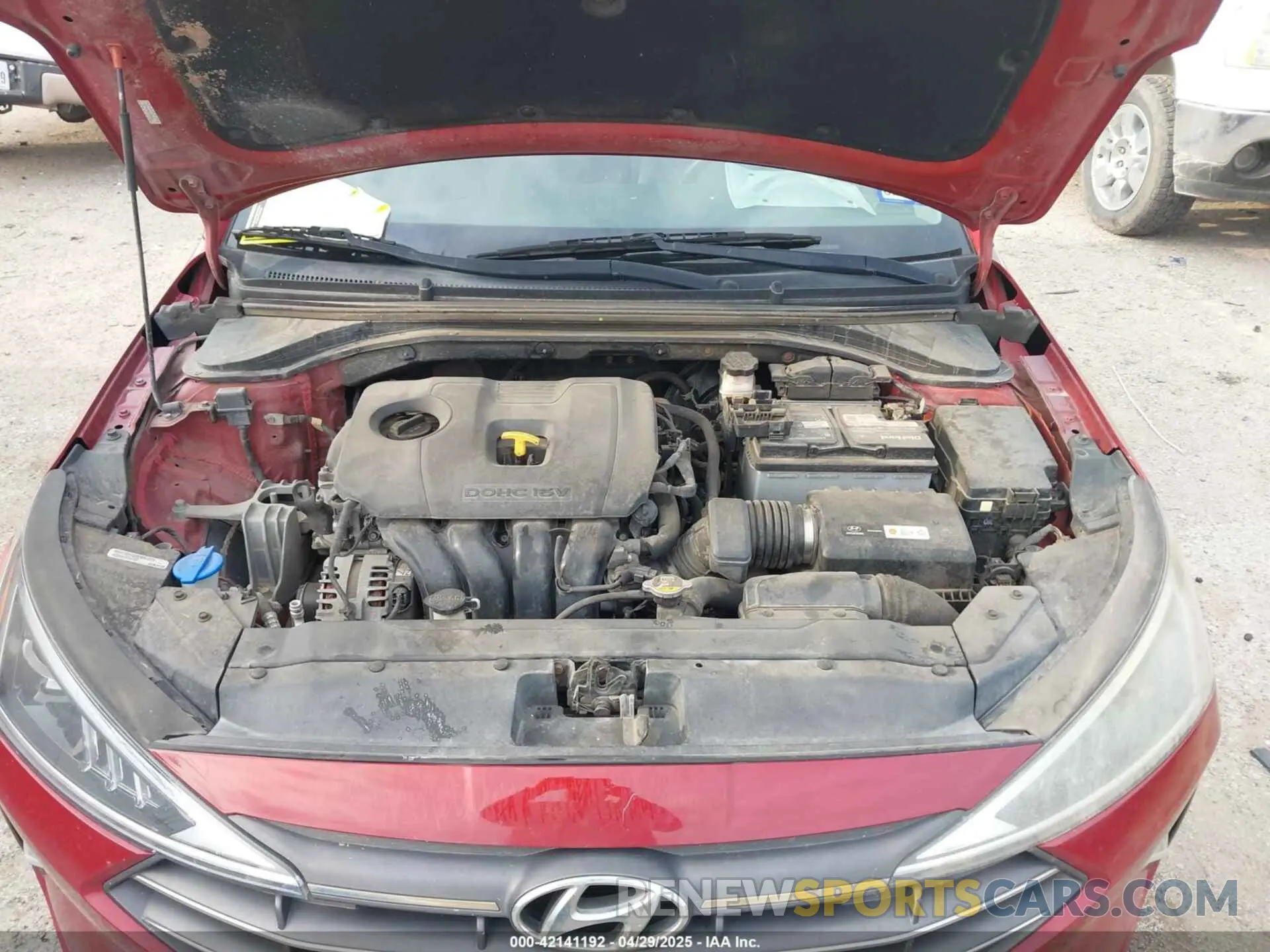 10 Photograph of a damaged car KMHD84LF3KU741672 HYUNDAI ELANTRA 2019