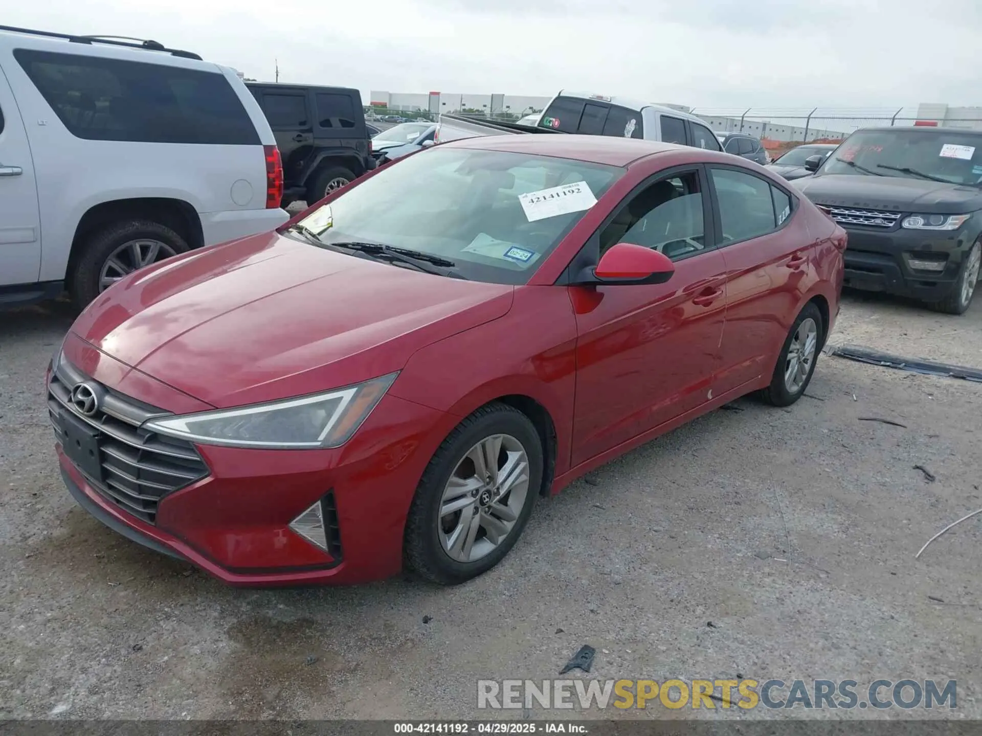 2 Photograph of a damaged car KMHD84LF3KU741672 HYUNDAI ELANTRA 2019