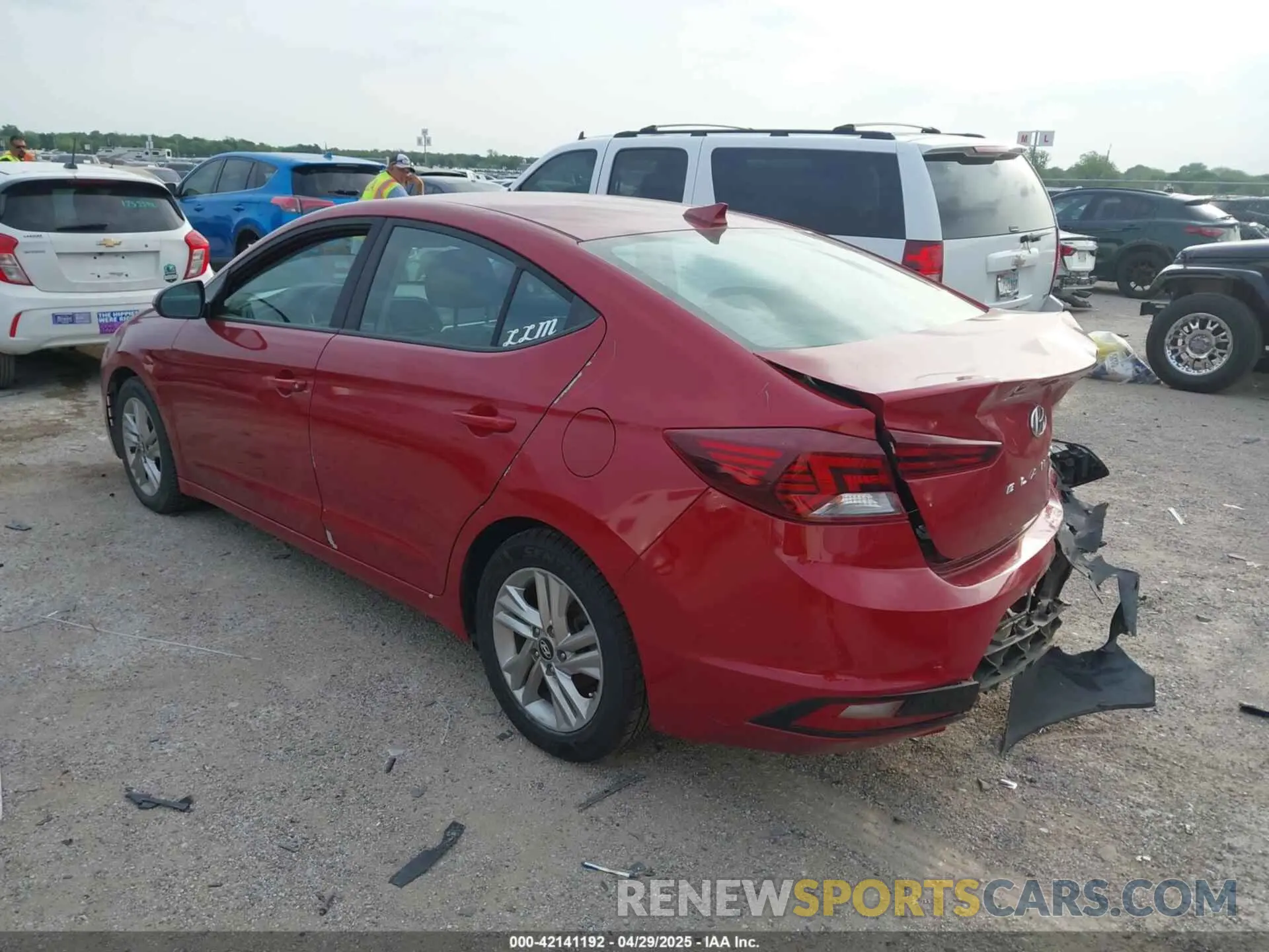 3 Photograph of a damaged car KMHD84LF3KU741672 HYUNDAI ELANTRA 2019