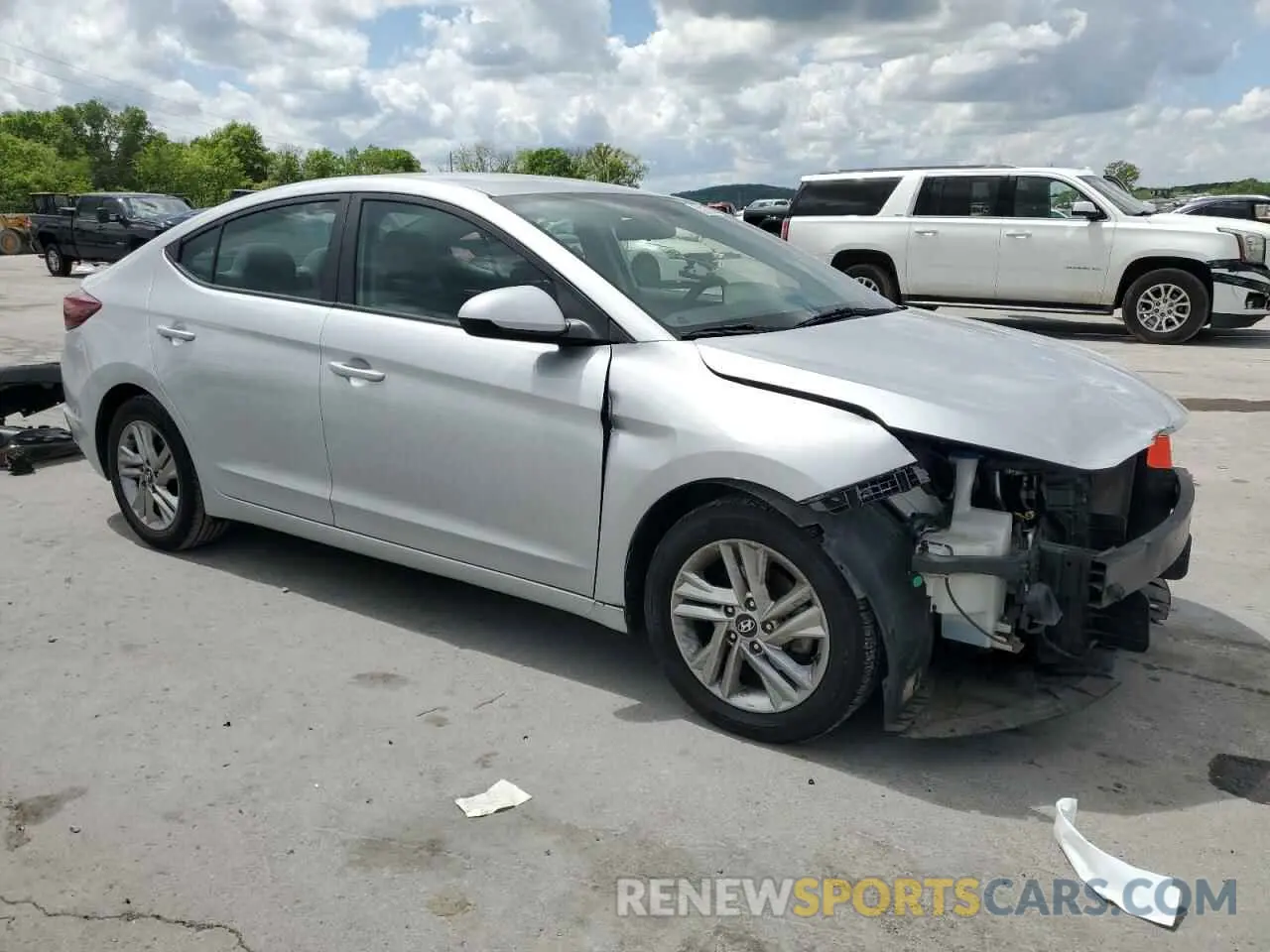 4 Photograph of a damaged car KMHD84LF3KU743776 HYUNDAI ELANTRA 2019