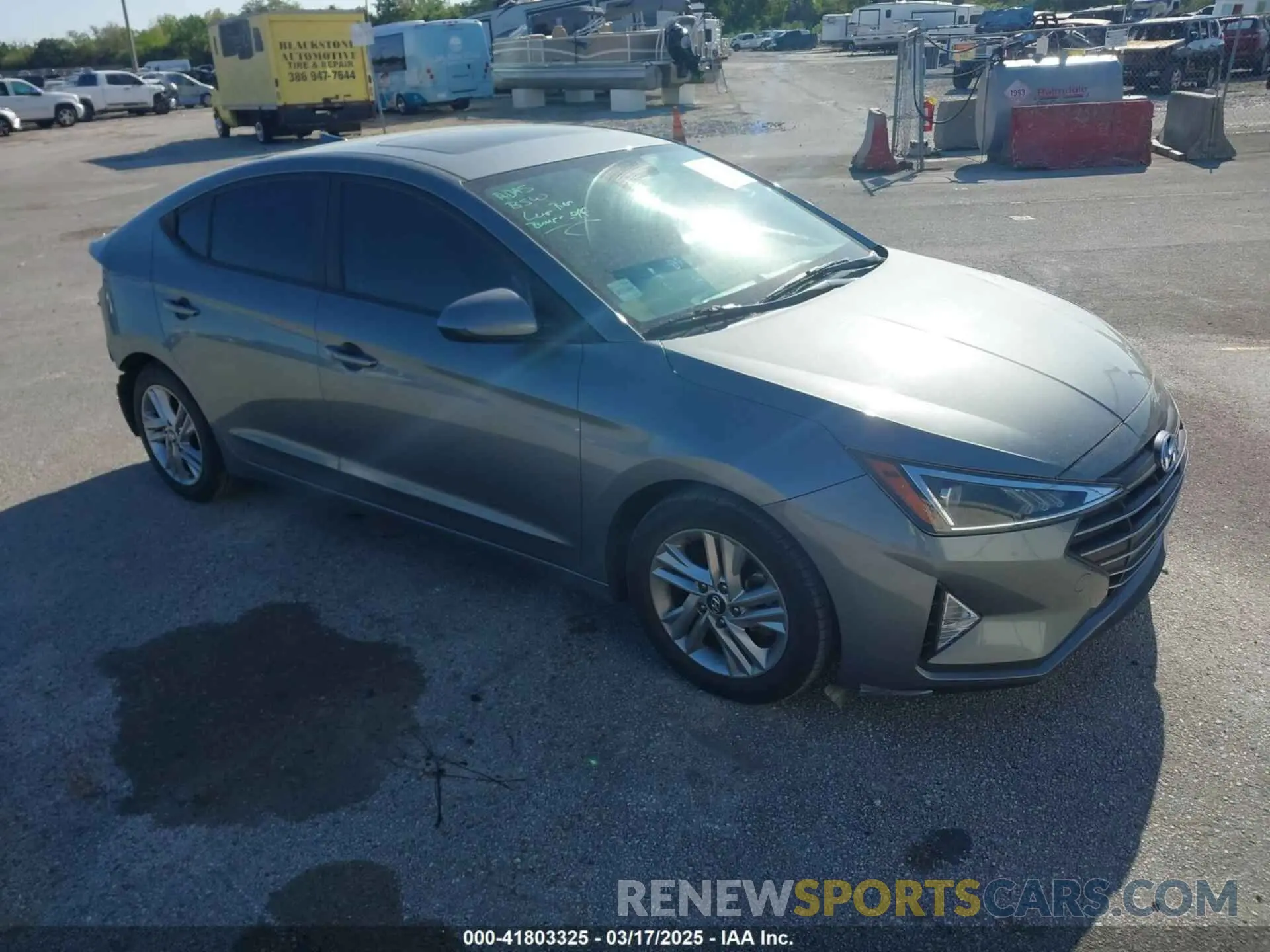 1 Photograph of a damaged car KMHD84LF3KU806116 HYUNDAI ELANTRA 2019