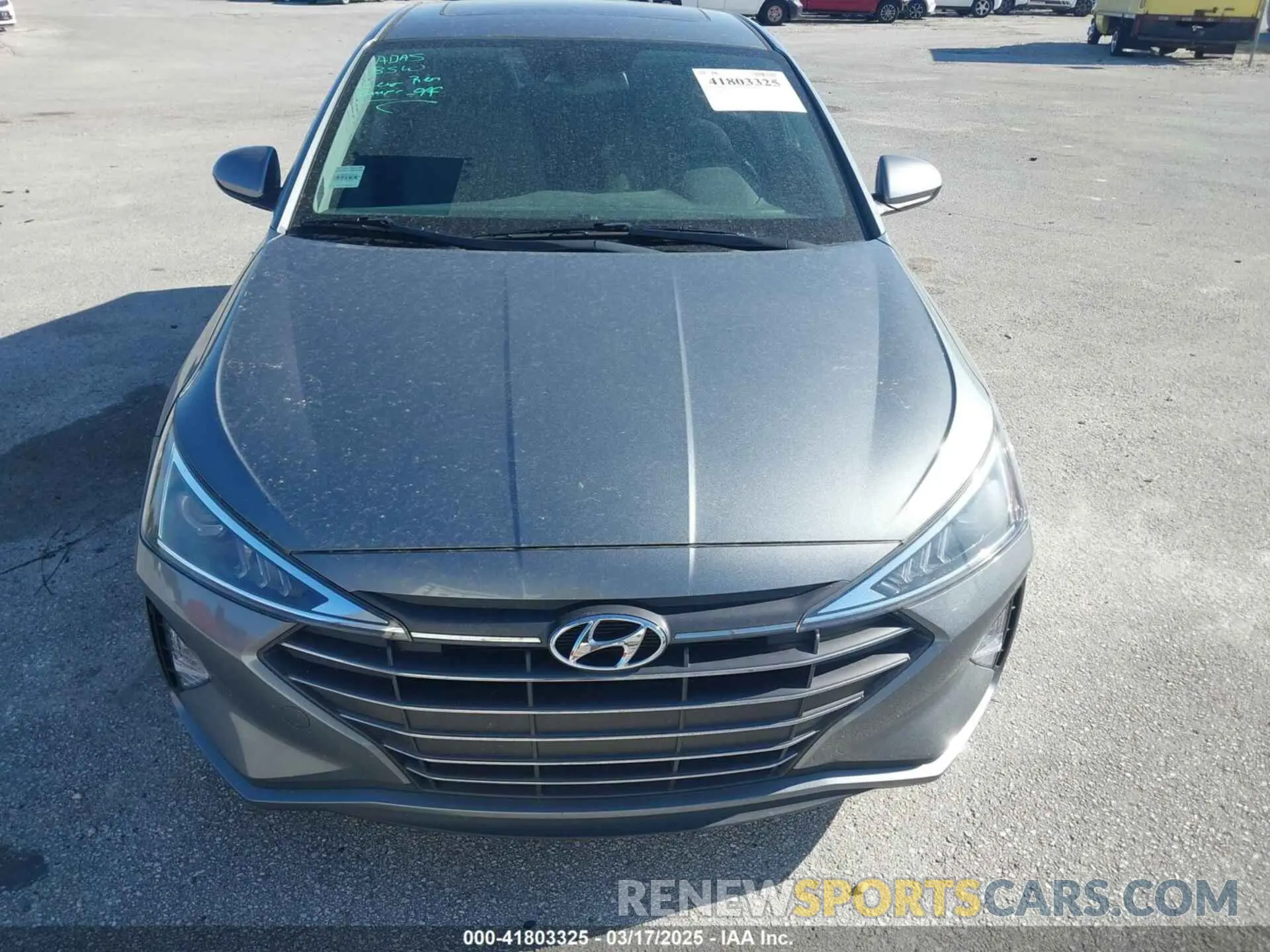 12 Photograph of a damaged car KMHD84LF3KU806116 HYUNDAI ELANTRA 2019