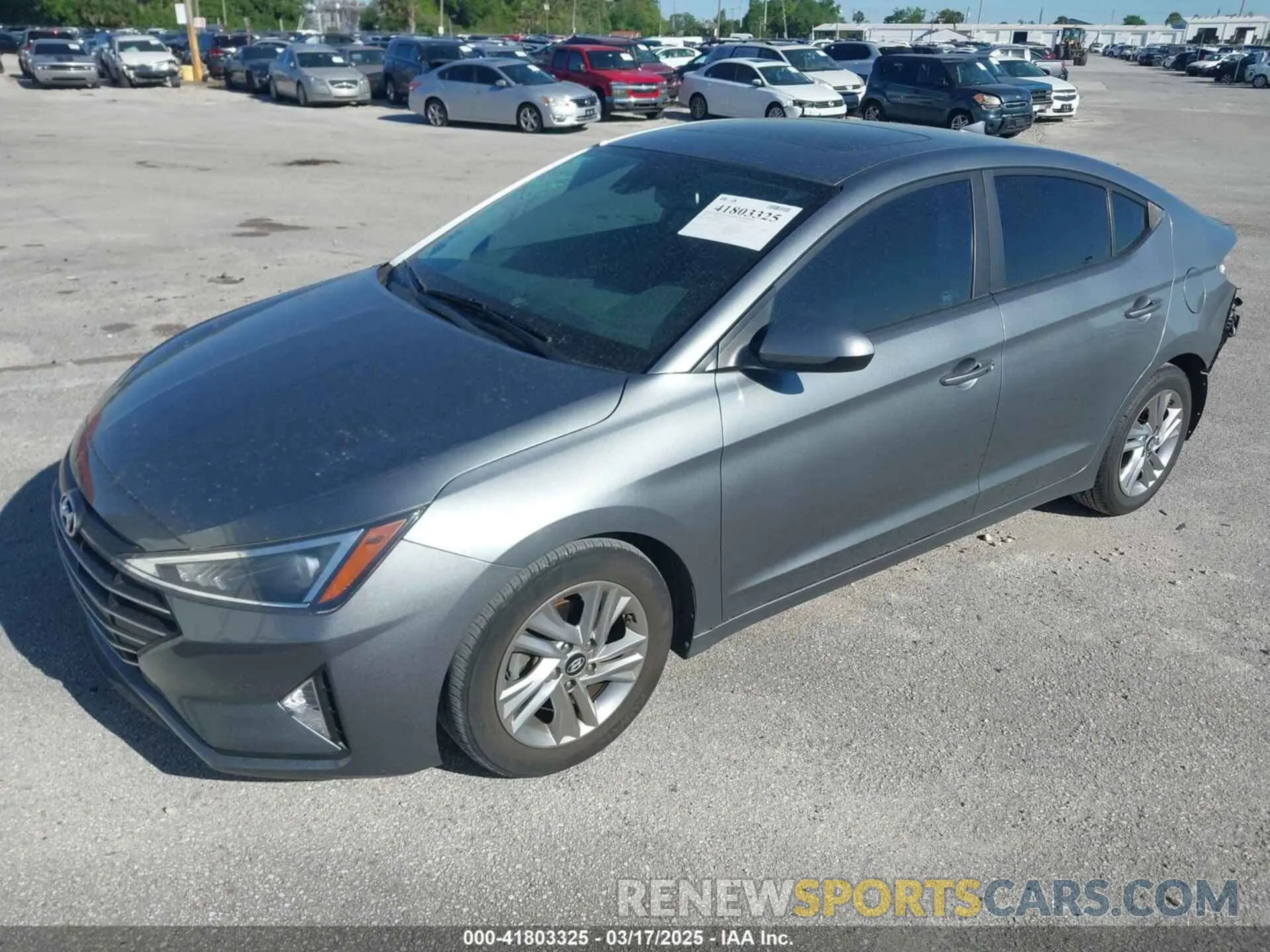 2 Photograph of a damaged car KMHD84LF3KU806116 HYUNDAI ELANTRA 2019