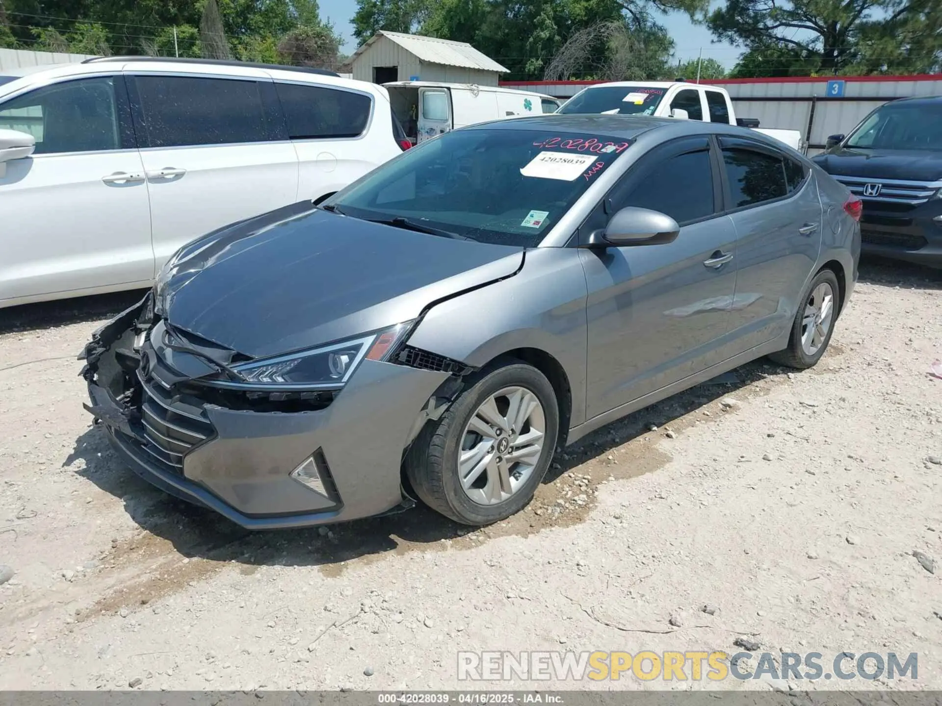 2 Photograph of a damaged car KMHD84LF4KU749229 HYUNDAI ELANTRA 2019