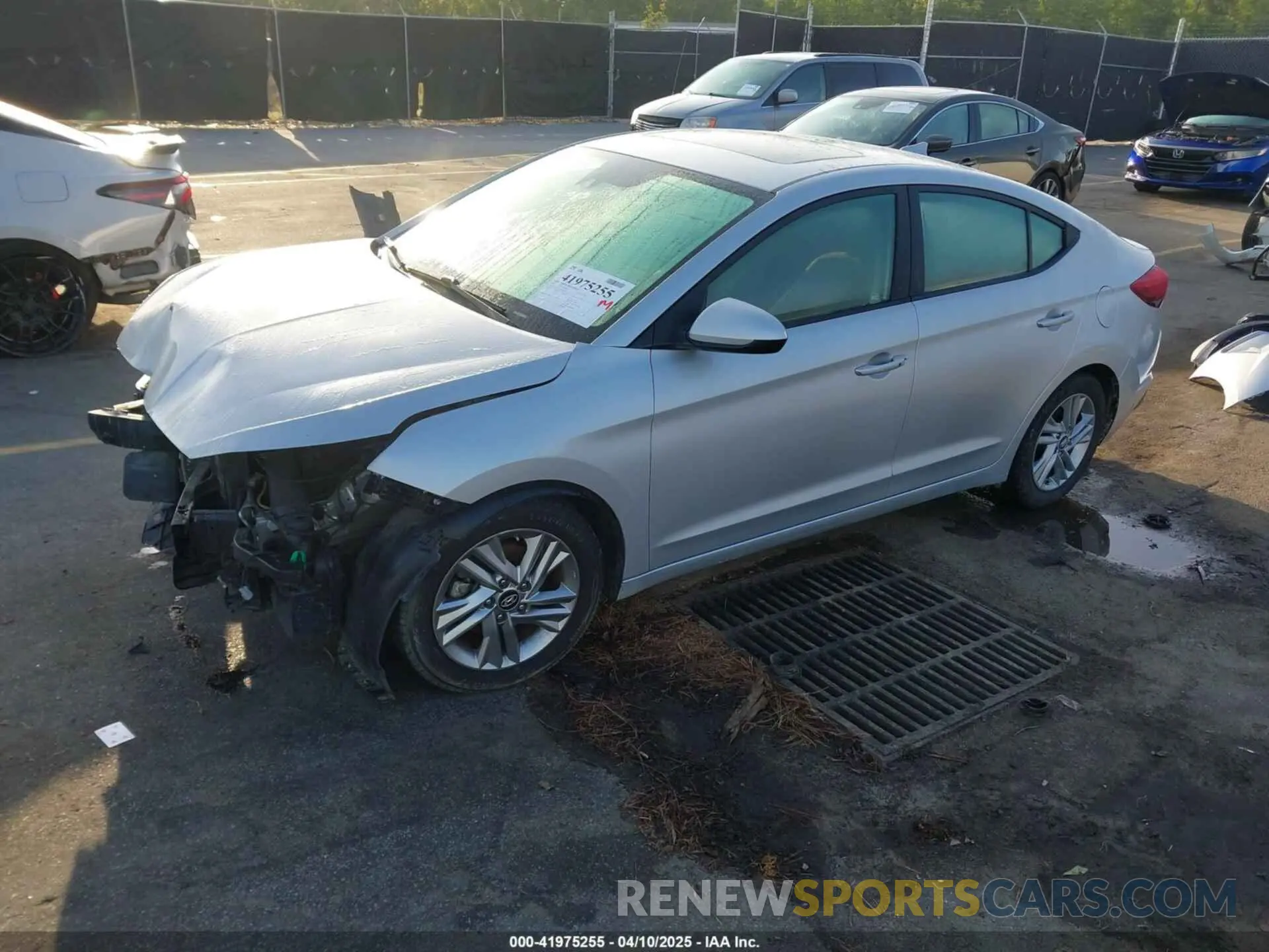 2 Photograph of a damaged car KMHD84LF4KU806786 HYUNDAI ELANTRA 2019