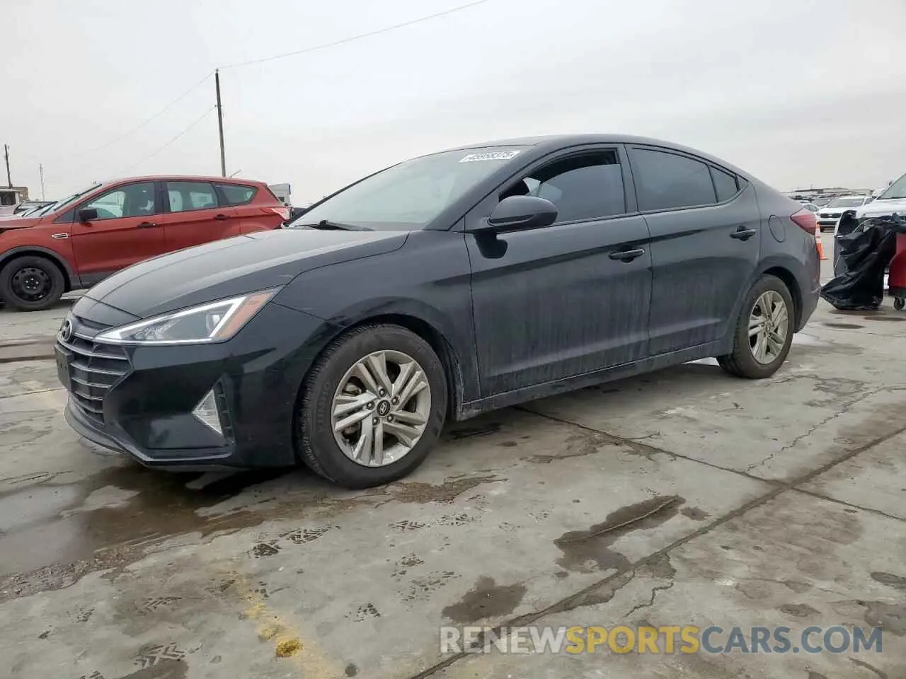 1 Photograph of a damaged car KMHD84LF5KU867239 HYUNDAI ELANTRA 2019