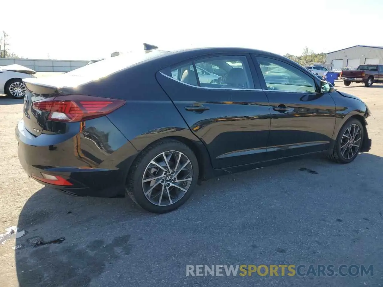 3 Photograph of a damaged car KMHD84LF6KU784077 HYUNDAI ELANTRA 2019