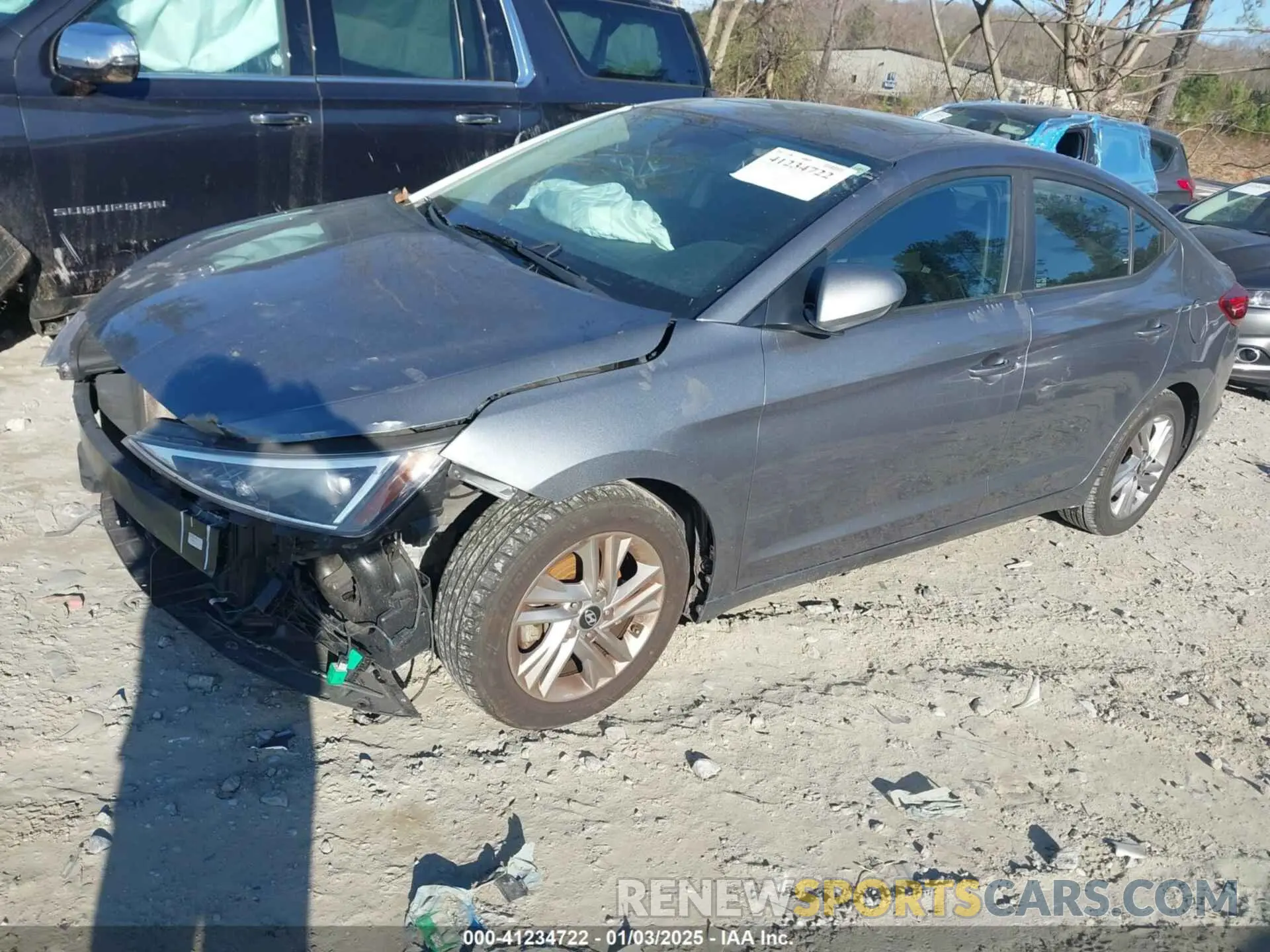 2 Фотография поврежденного автомобиля KMHD84LF6KU830703 HYUNDAI ELANTRA 2019