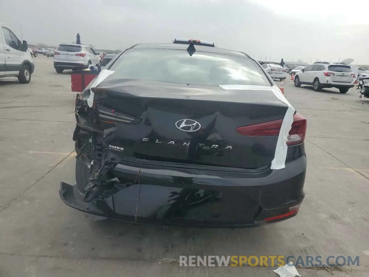 6 Фотография поврежденного автомобиля KMHD84LF7KU731100 HYUNDAI ELANTRA 2019