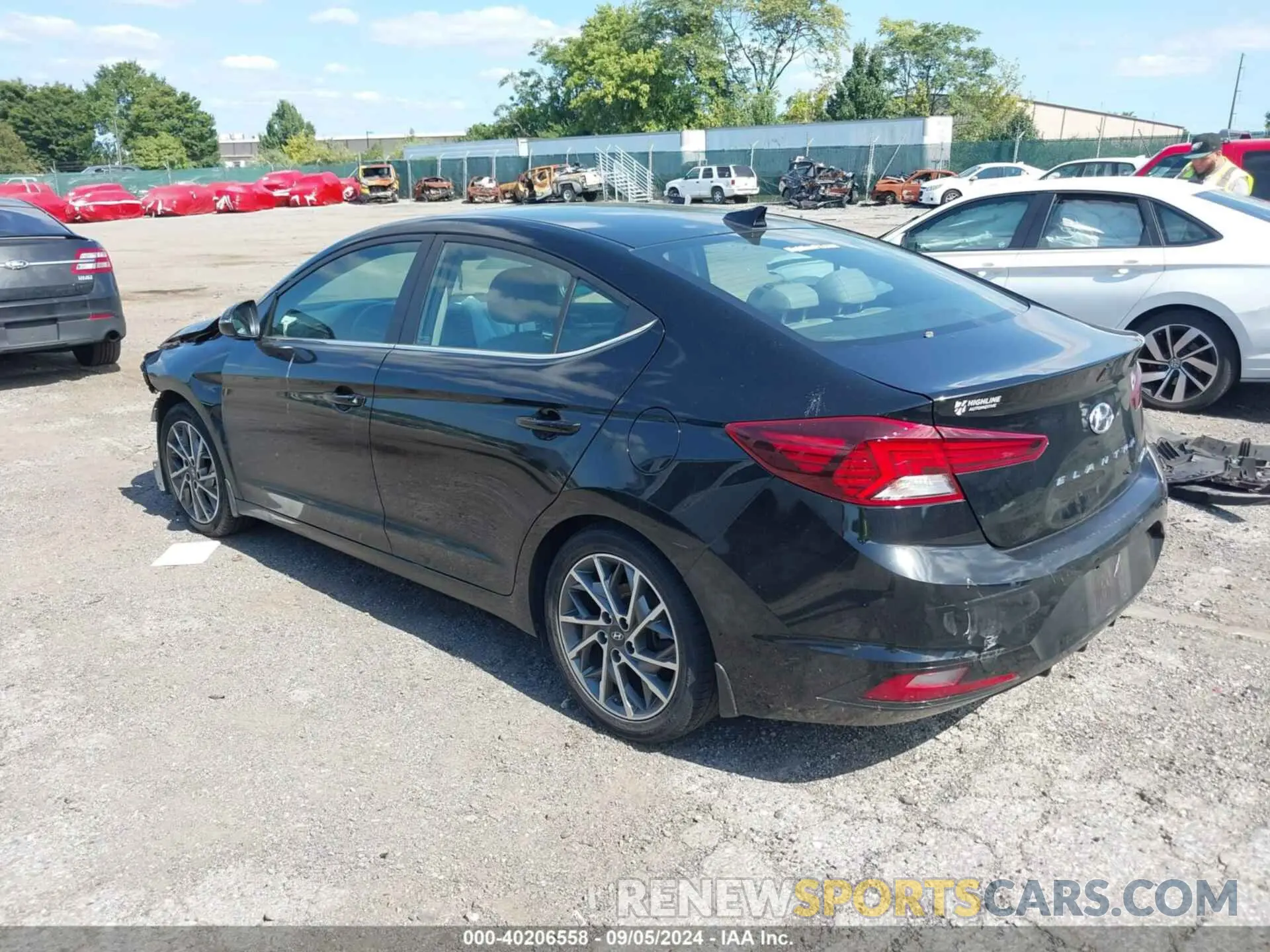 3 Фотография поврежденного автомобиля KMHD84LF7KU862253 HYUNDAI ELANTRA 2019