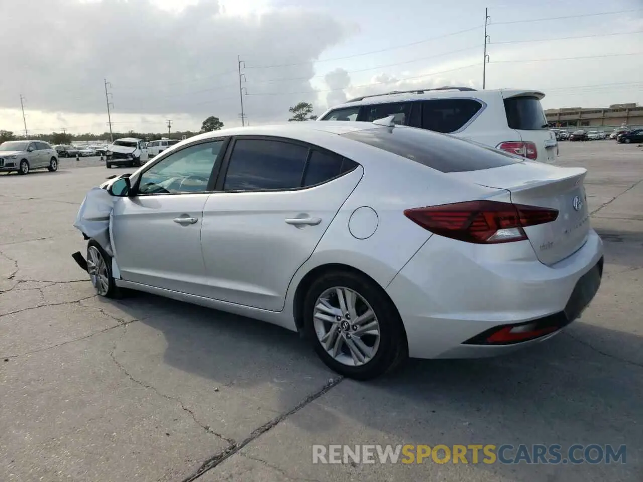 2 Photograph of a damaged car KMHD84LF8KU756023 HYUNDAI ELANTRA 2019