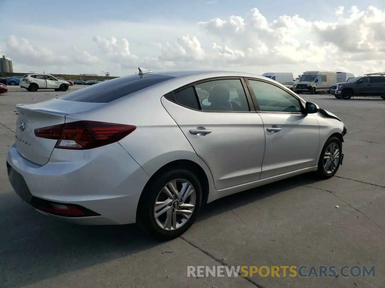 3 Photograph of a damaged car KMHD84LF8KU756023 HYUNDAI ELANTRA 2019