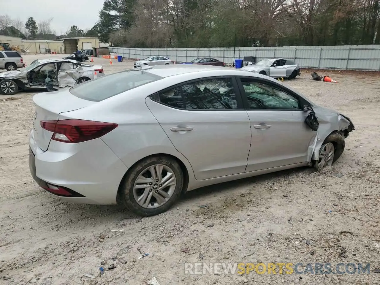 3 Photograph of a damaged car KMHD84LF8KU768916 HYUNDAI ELANTRA 2019