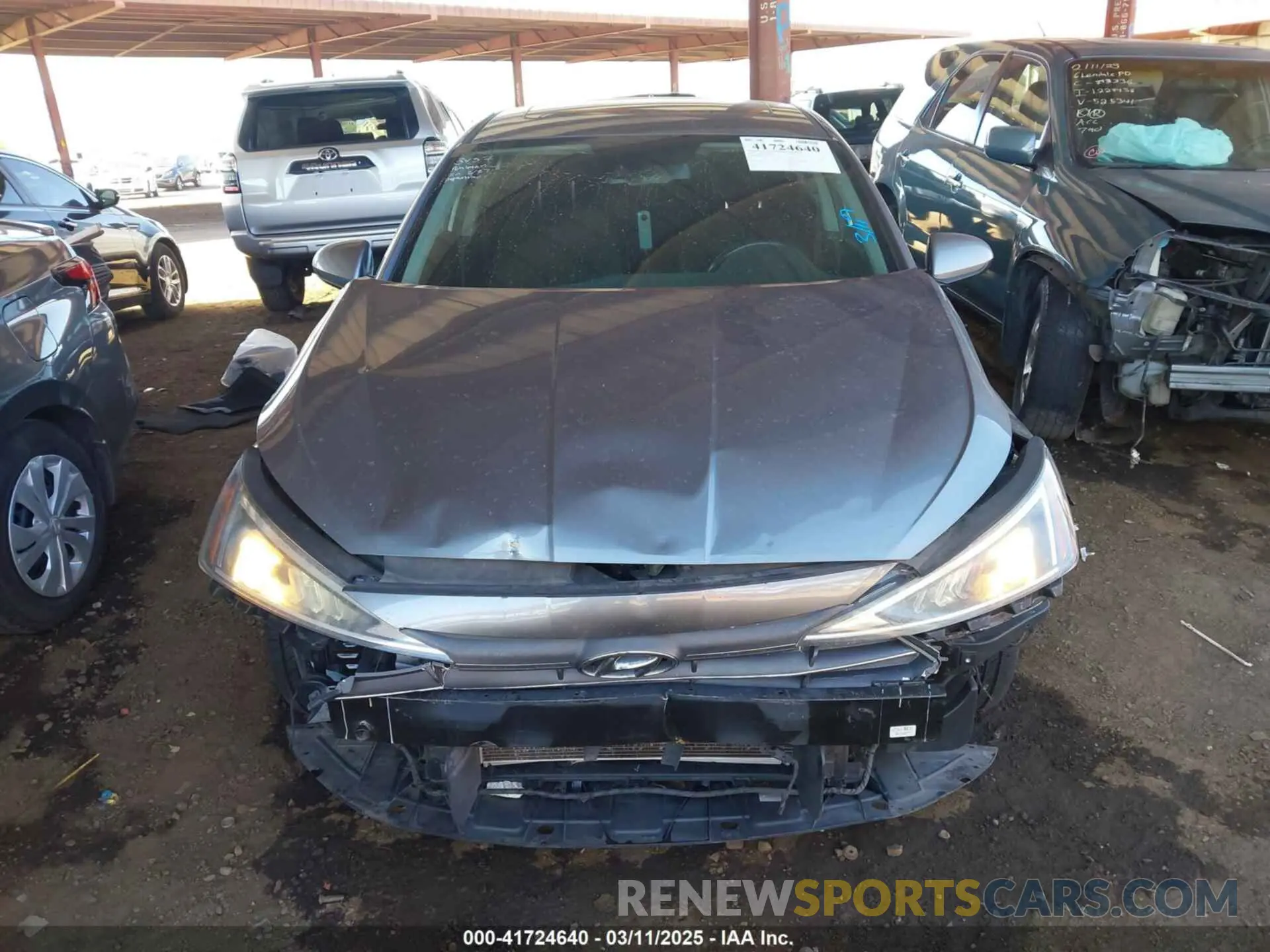 13 Photograph of a damaged car KMHD84LF8KU816835 HYUNDAI ELANTRA 2019