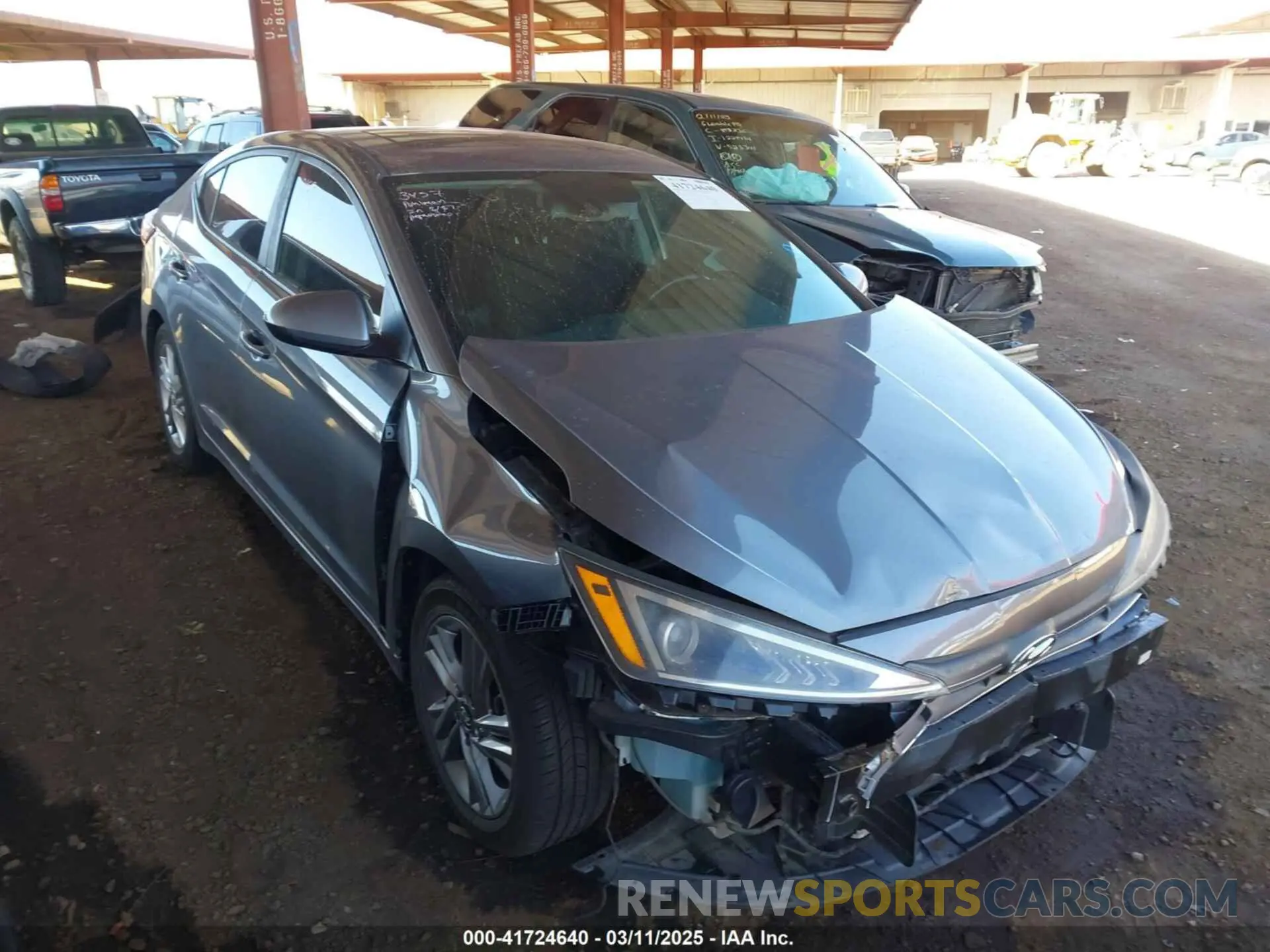 14 Photograph of a damaged car KMHD84LF8KU816835 HYUNDAI ELANTRA 2019
