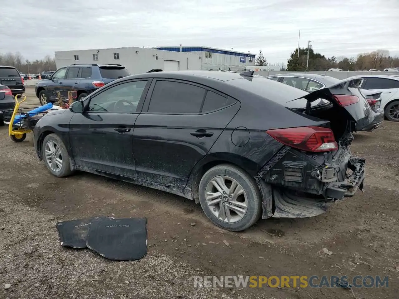 2 Photograph of a damaged car KMHD84LF8KU820688 HYUNDAI ELANTRA 2019