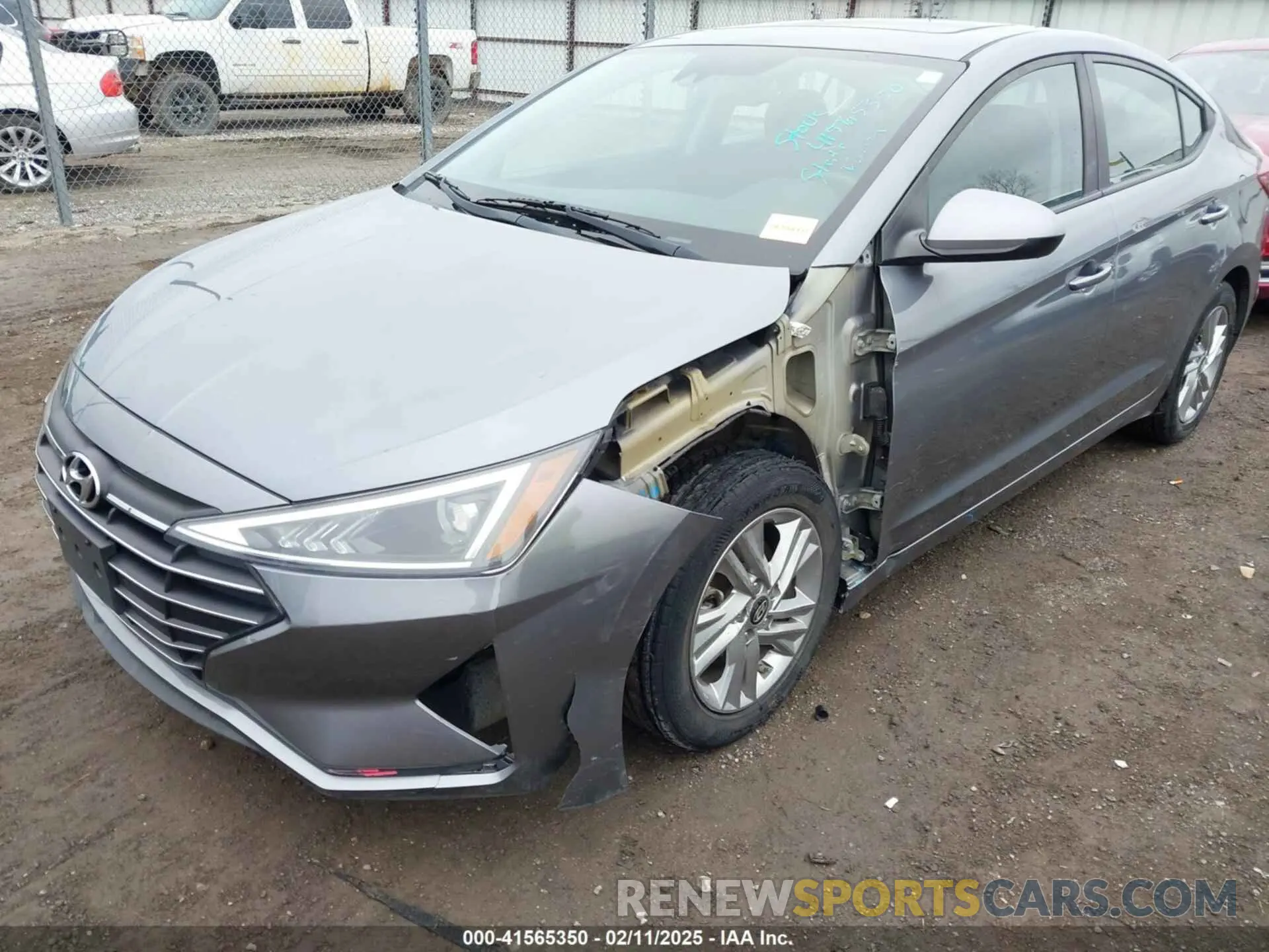 6 Photograph of a damaged car KMHD84LF8KU833554 HYUNDAI ELANTRA 2019