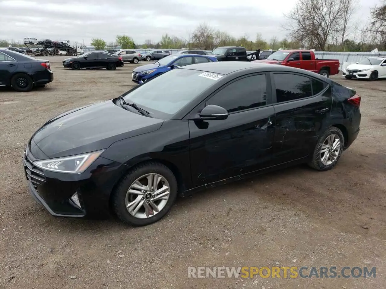 1 Фотография поврежденного автомобиля KMHD84LF8KU836549 HYUNDAI ELANTRA 2019