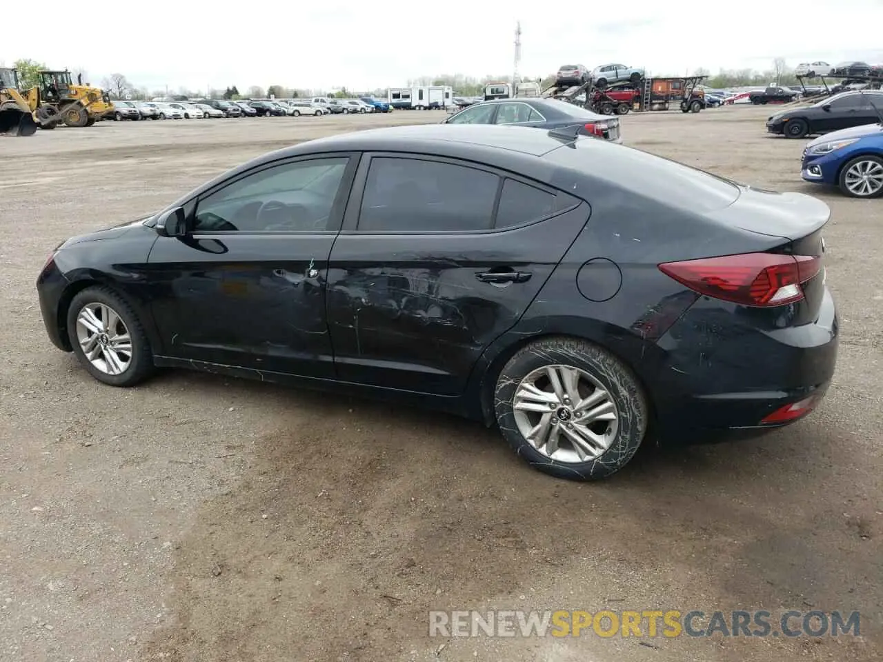 2 Фотография поврежденного автомобиля KMHD84LF8KU836549 HYUNDAI ELANTRA 2019