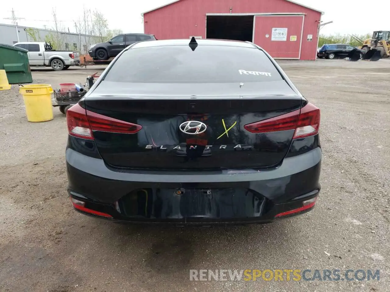 6 Фотография поврежденного автомобиля KMHD84LF8KU836549 HYUNDAI ELANTRA 2019