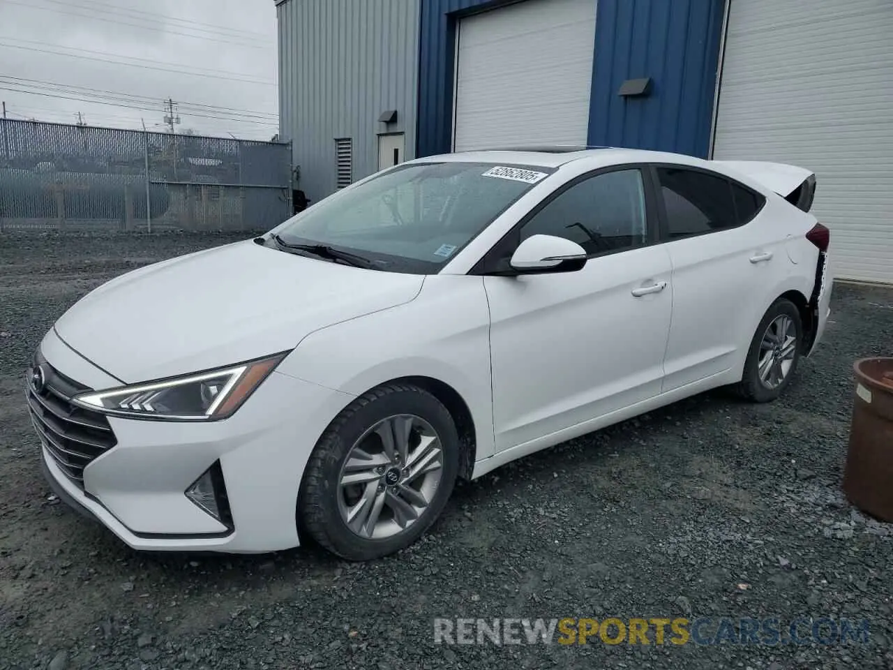 1 Photograph of a damaged car KMHD84LF8KU881586 HYUNDAI ELANTRA 2019