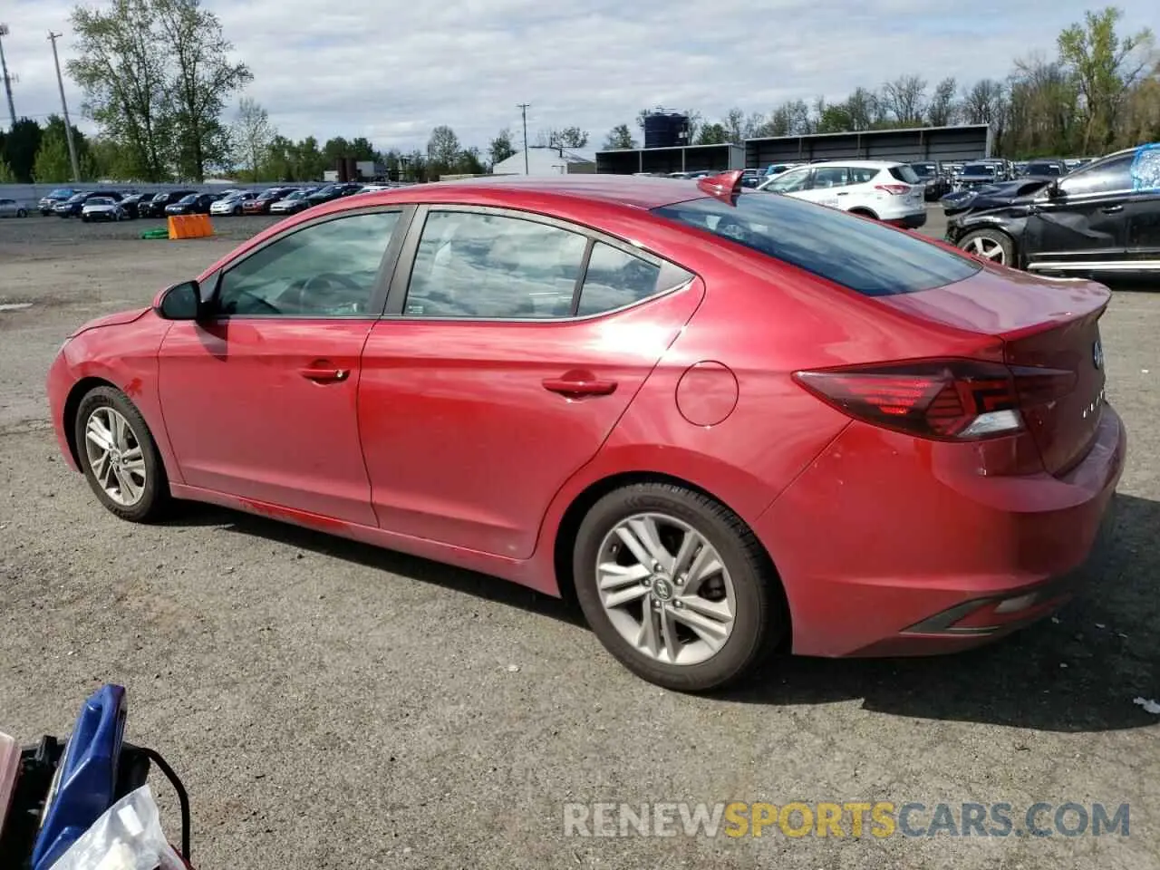 2 Photograph of a damaged car KMHD84LF9KU742423 HYUNDAI ELANTRA 2019