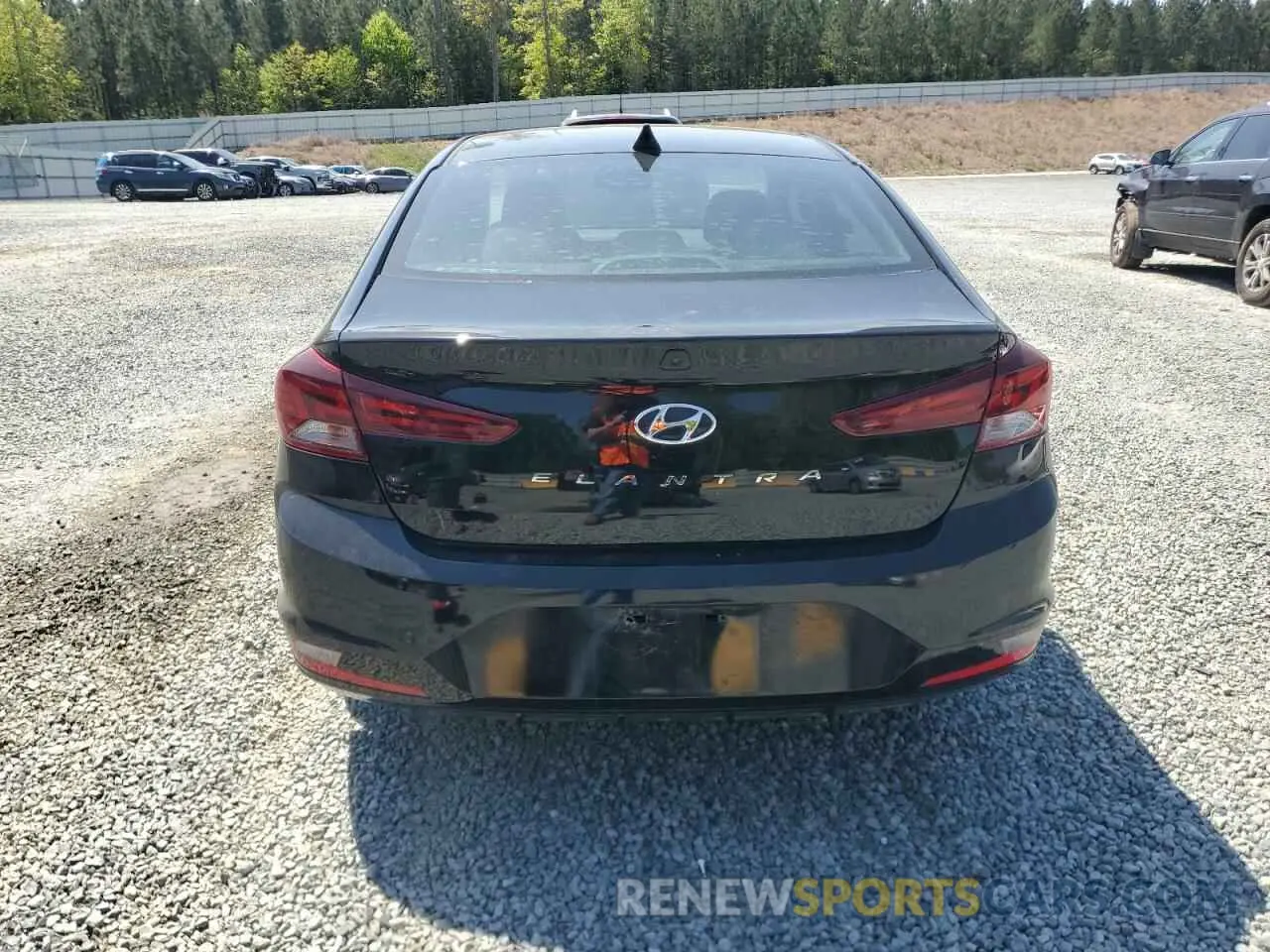 6 Фотография поврежденного автомобиля KMHD84LF9KU775504 HYUNDAI ELANTRA 2019